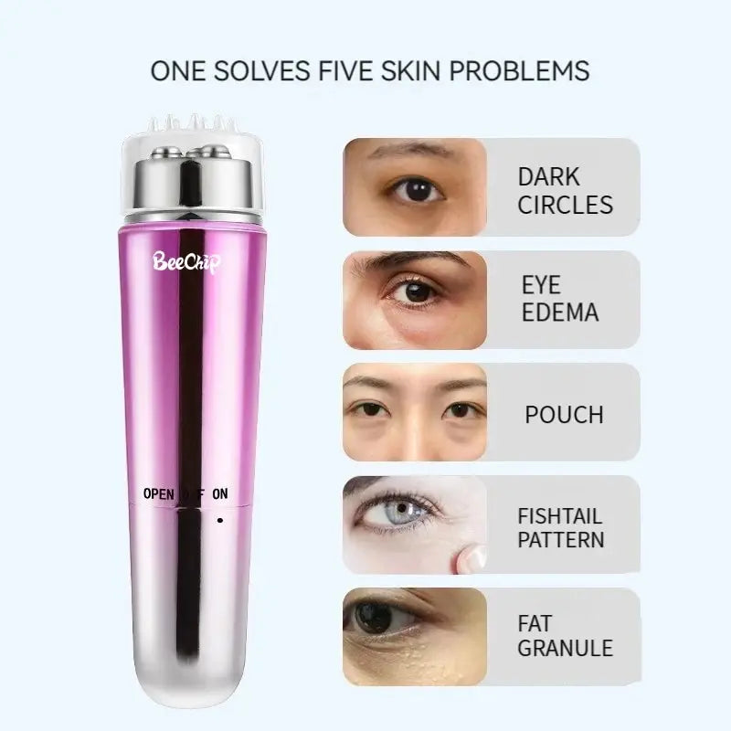 Multi-Functional Eye Massager Facial Skin Anti Wrinkle Dark Circle Remove Electric Massager Heating Vibration Massage Eye Pen